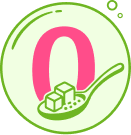 0 gm added sugar per serving